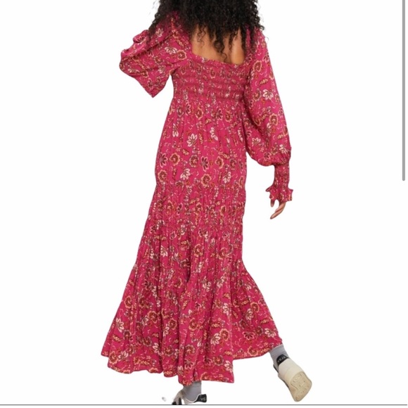 NWT Free People Sweet Escape Maxi Dress in Pink Size large - Picture 3 of 10
